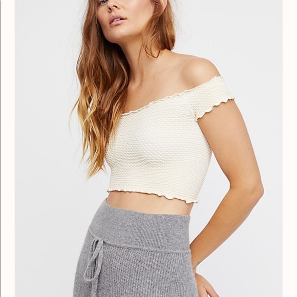 Free People Tops - Free people smocked crop top